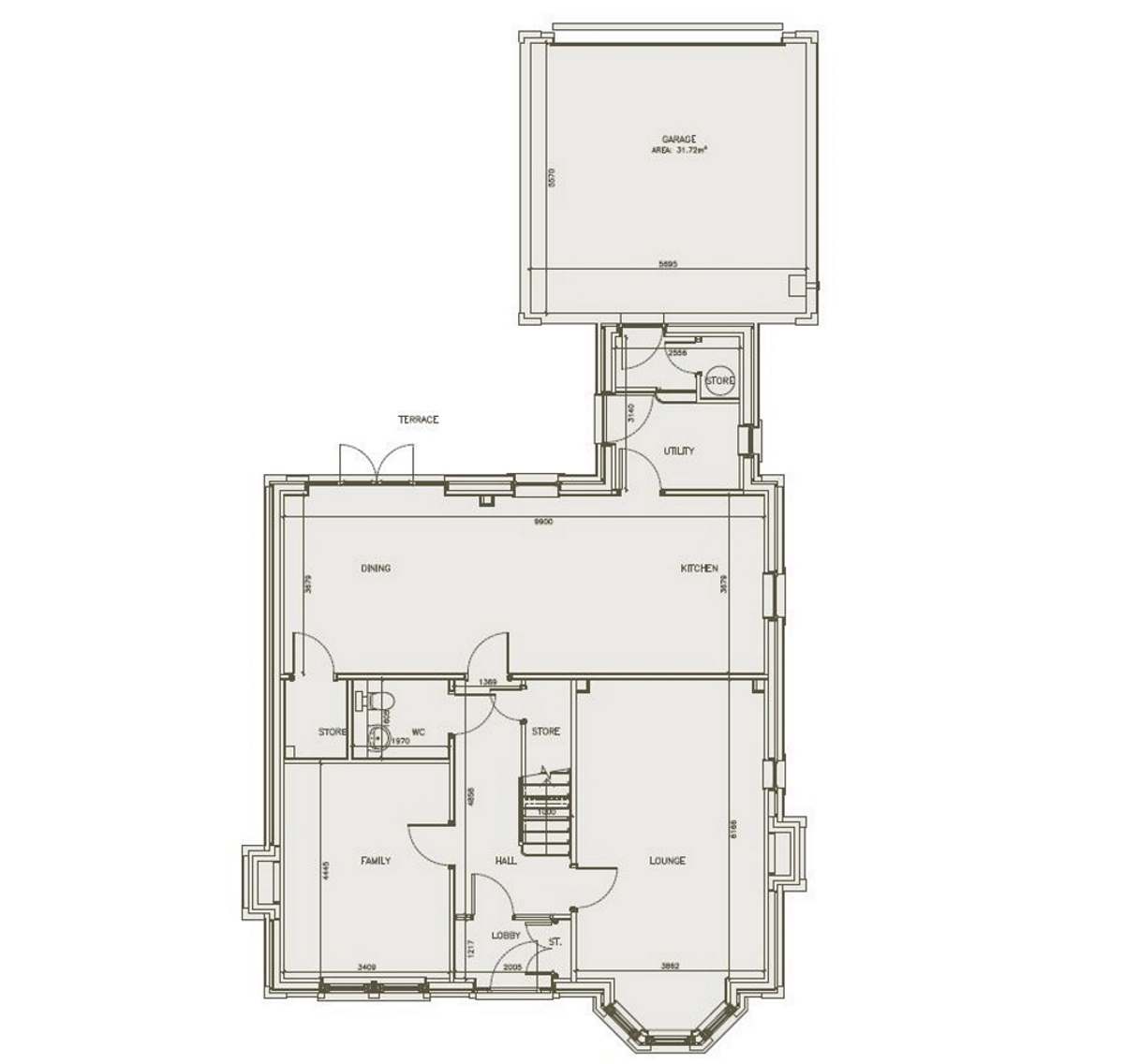 Ettrick ground floor floorplan