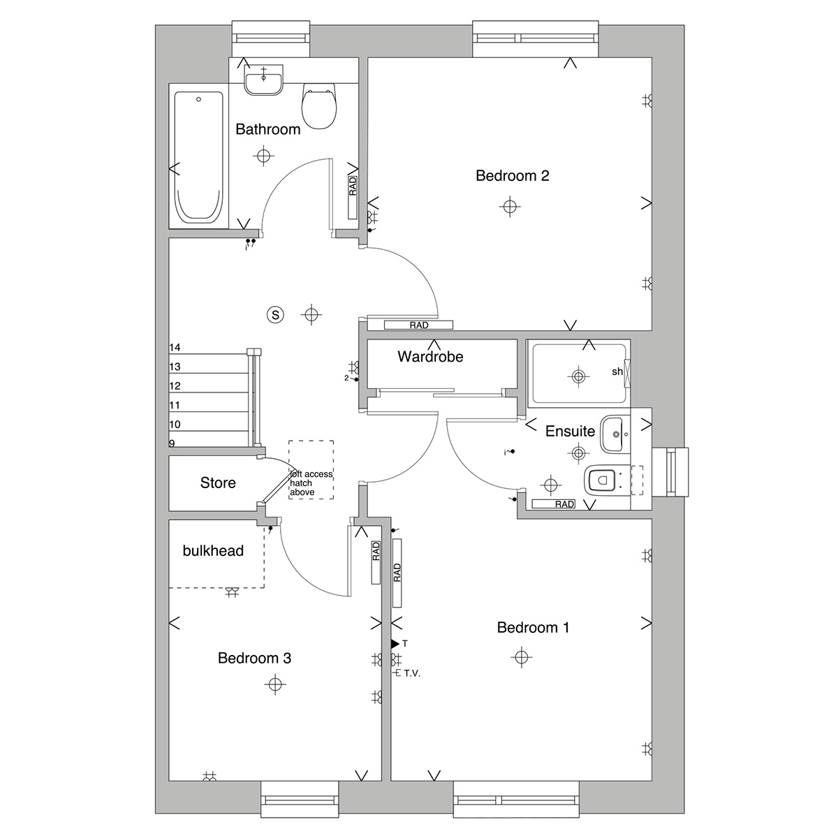 Maple first floor floorplan
