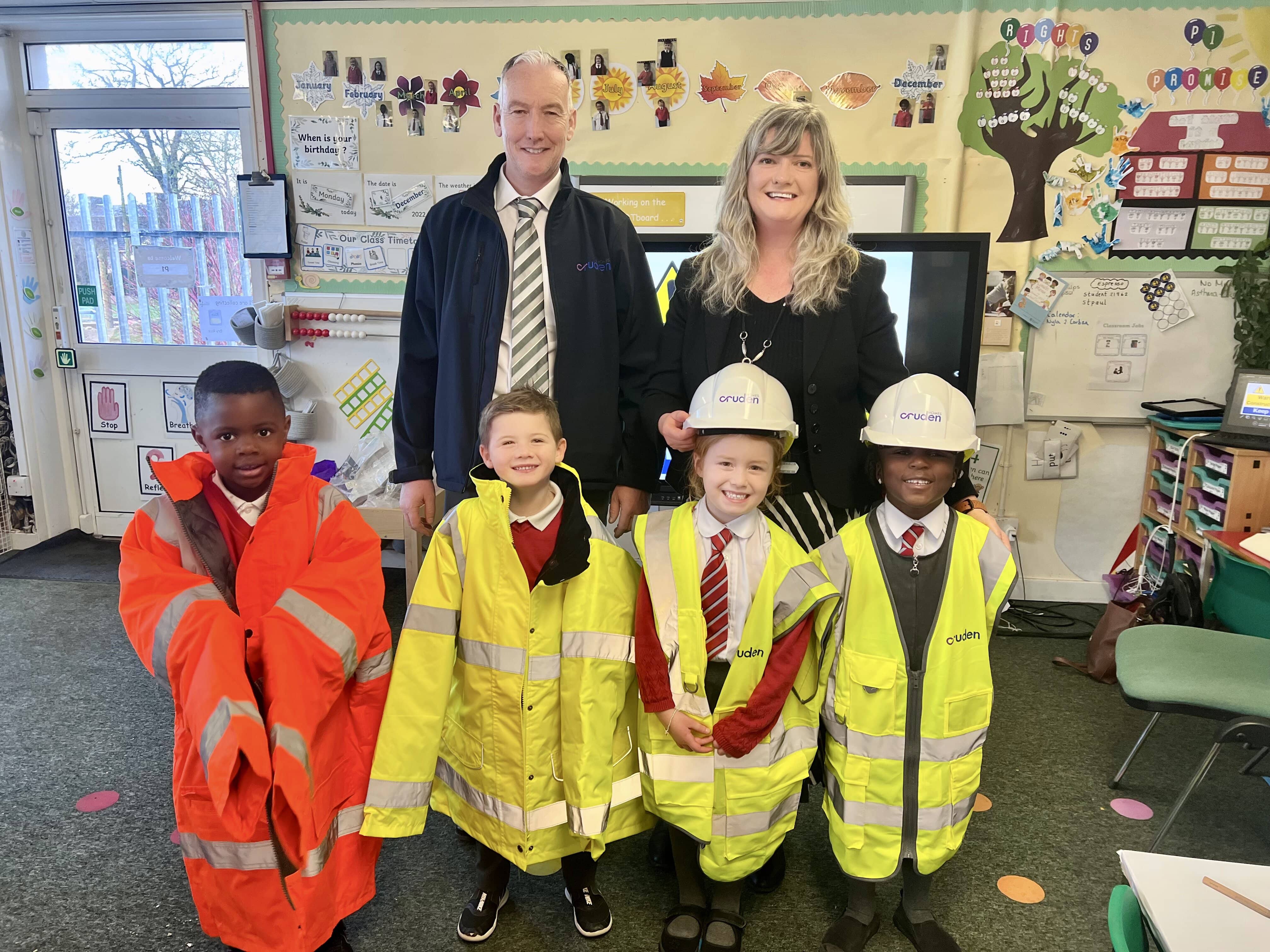 Cruden Homes visit to St Paul's RC Primary School