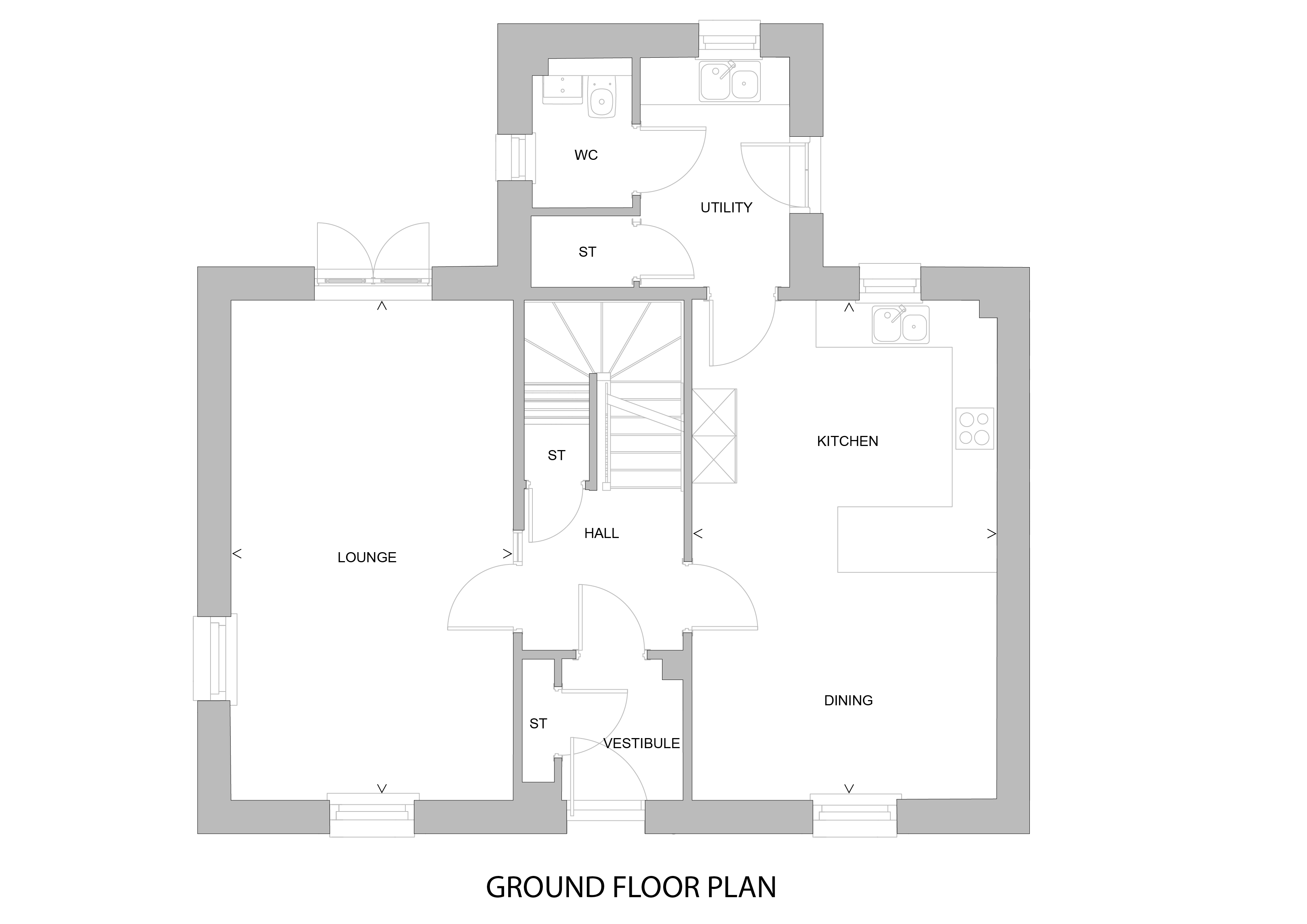Huntington ground floor plan