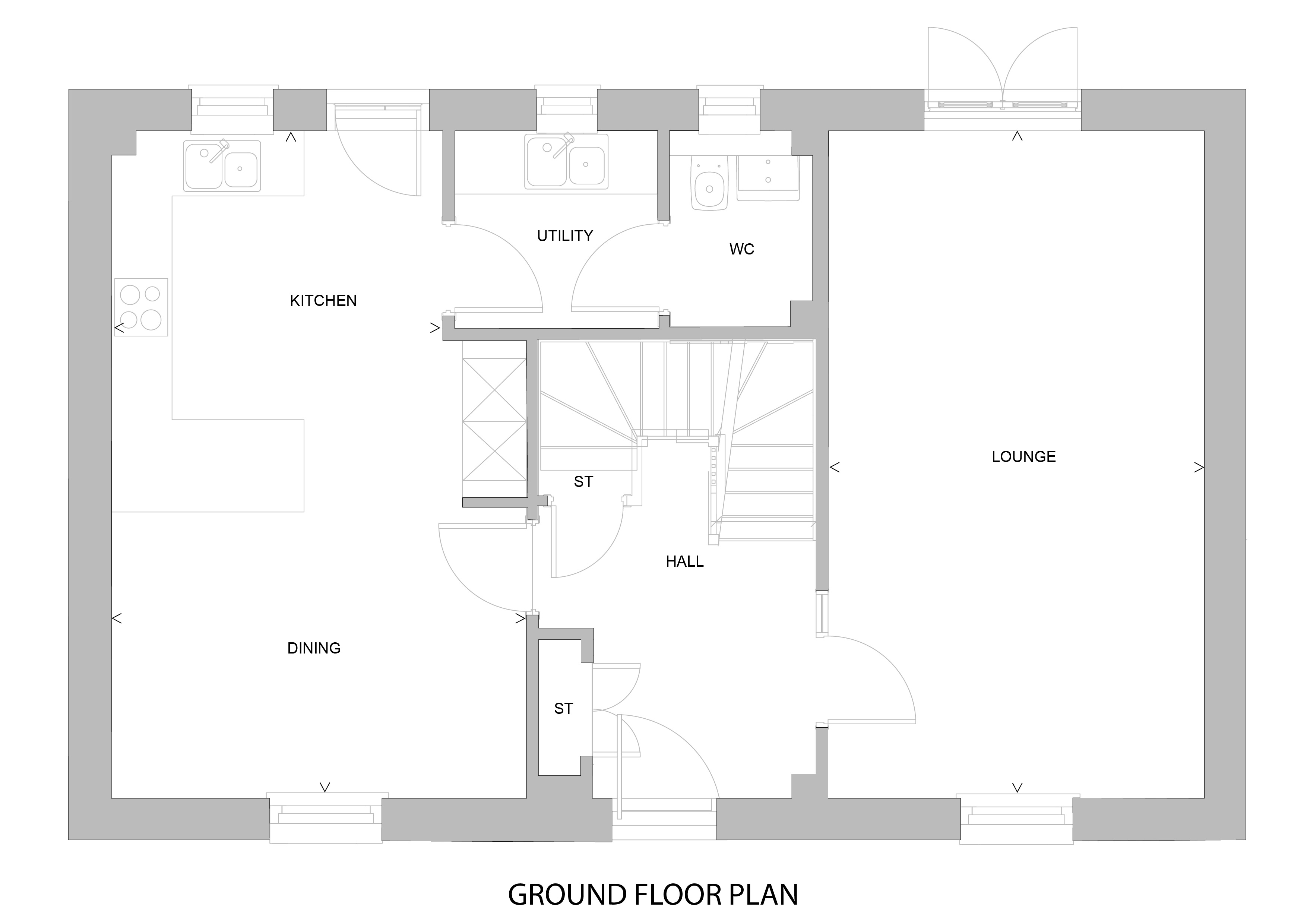 Hamilton A ground floor plan