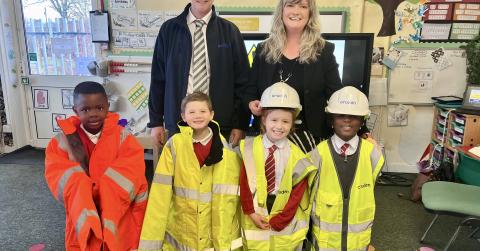 Cruden Homes visit to St Paul's RC Primary School