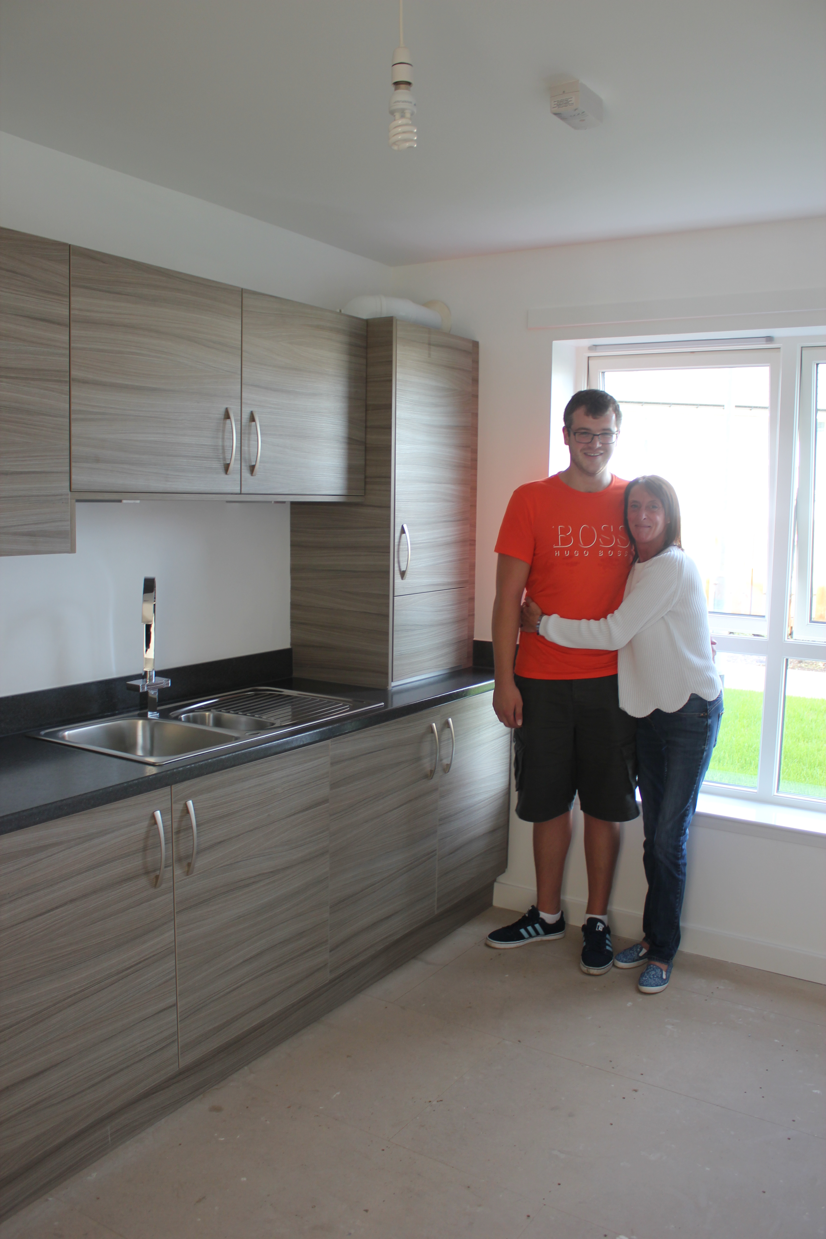 Image of Stuart Bowler and his mum. First Time Buyer at Kings View with Help To Buy