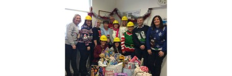 Christmas jumpers at Hart Builders