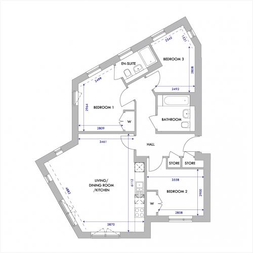 Marchmount apartment type floorplan