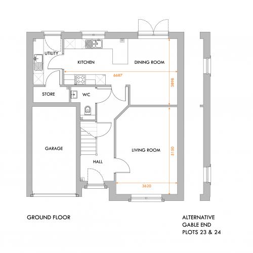 Selkirk ground floor floorplan