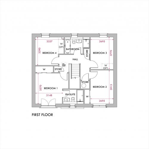 Driscoll first floor floorplan