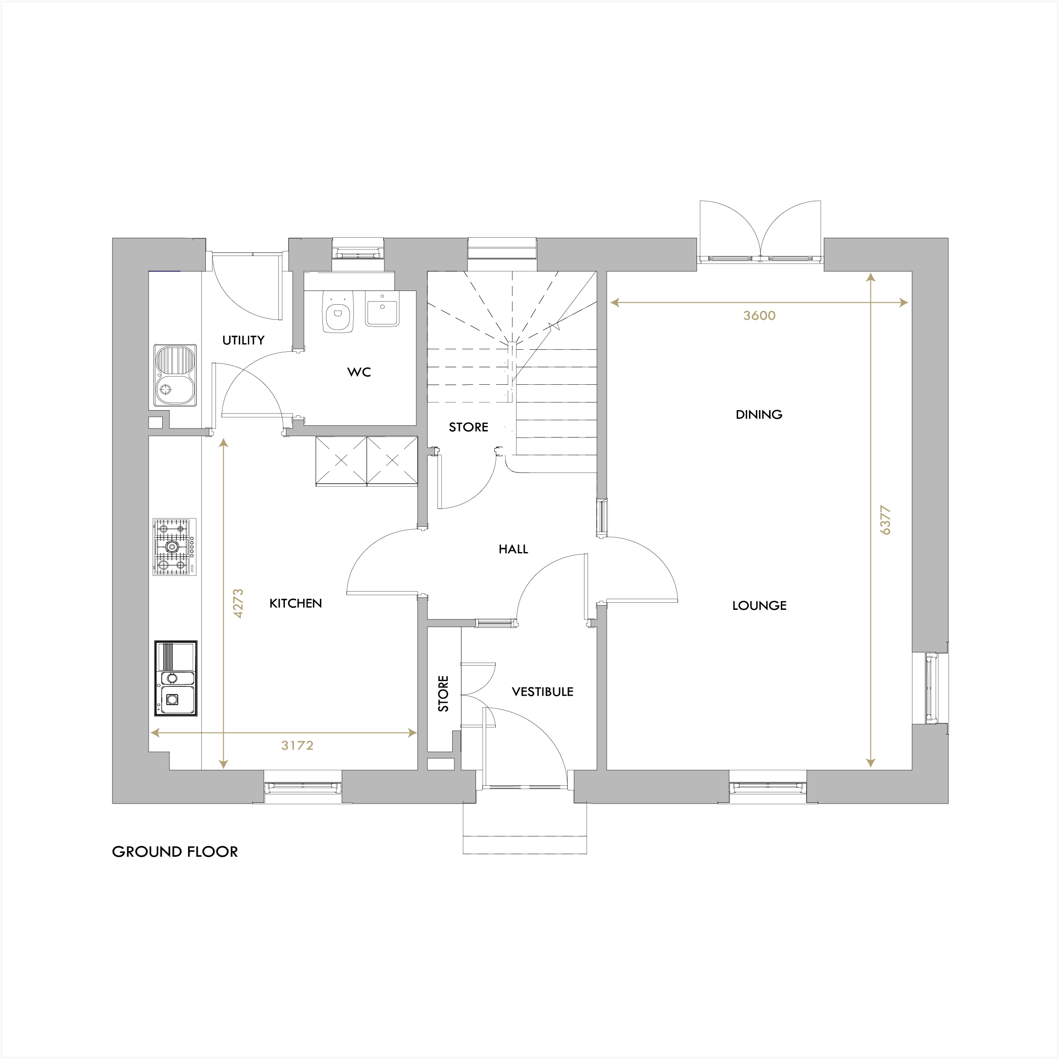 Bower ground floor floorplan