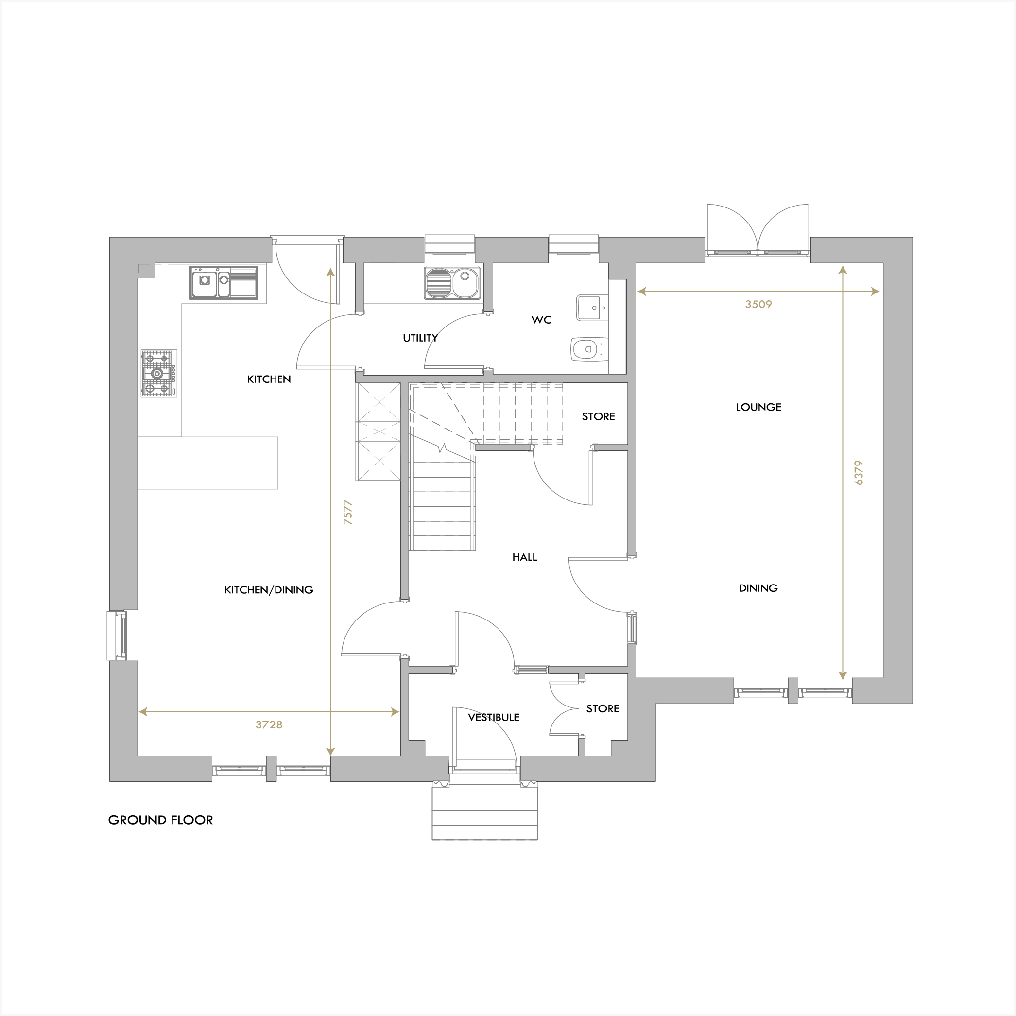 Inveresk ground floor floorplan