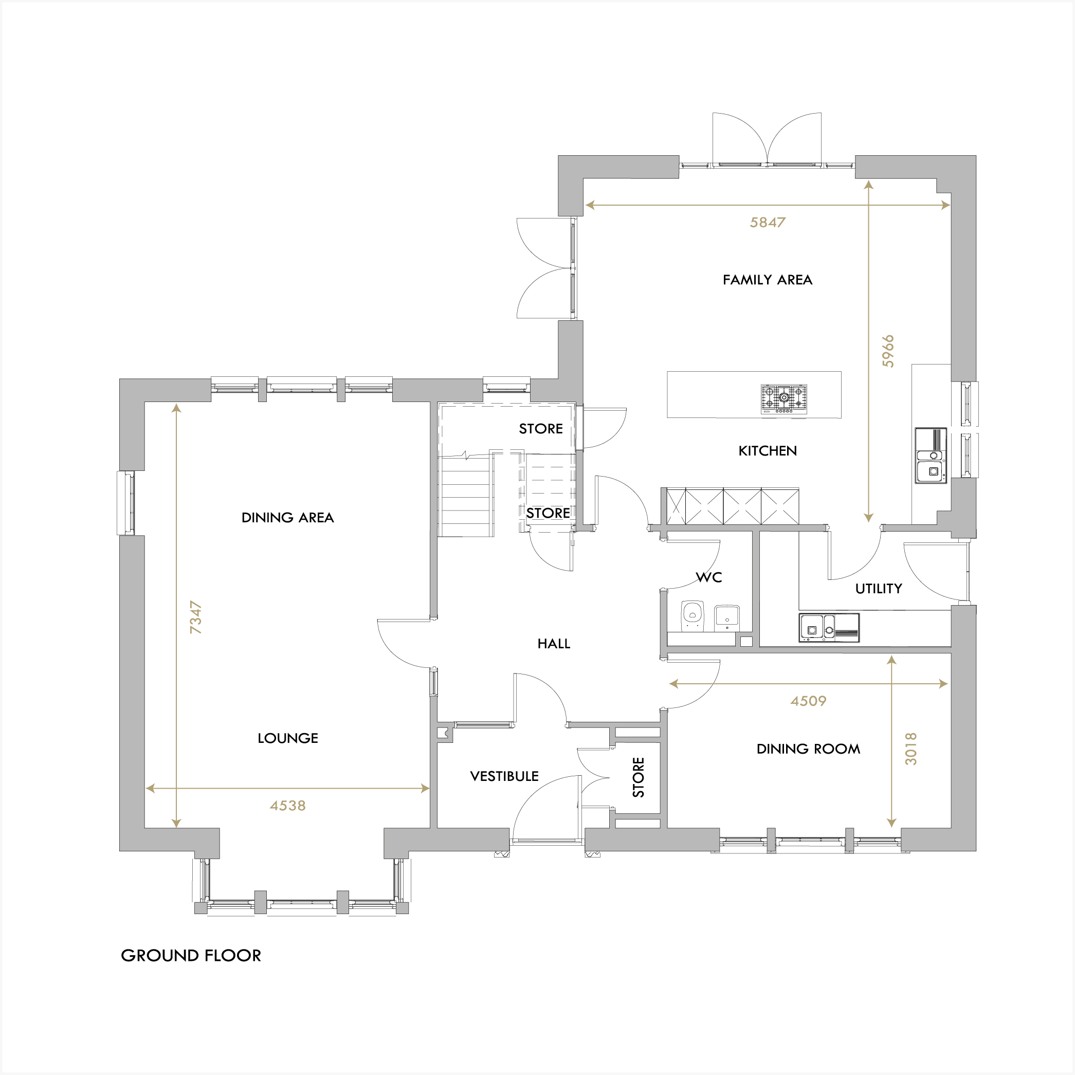 Winton ground floor floorplan