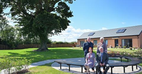 BHA tenant Derna Lough is welcomed into her new home in Ayton